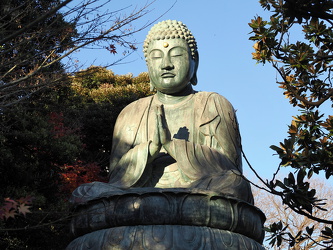 Tennoji Tempel - Sitzender Bronze-Buddha