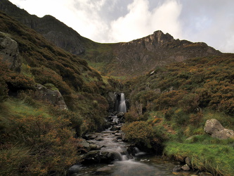 Kleiner Wasserfall am Llyn Idwal