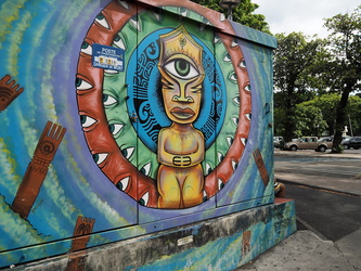 Wandbild in Papeete