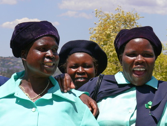 Frauen in Pretoria beim Sonntagsausflug
