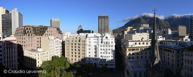 Kapstadt - Blick aus dem Hotelzimmer des Park Inn