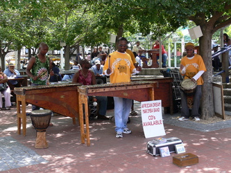 Musiker an der Waterfront in Kapstadt
