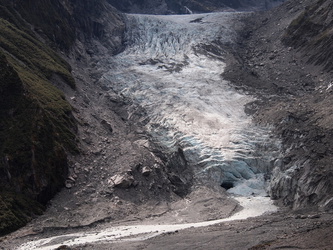 Abbruchkante des Fox Gletschers