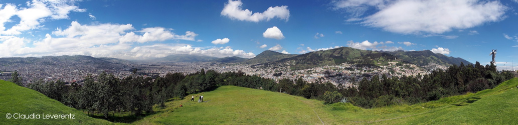 Panoramablick über Quito