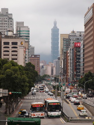 Blick zum Taipei 101
