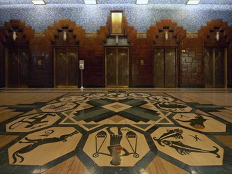 Mosaik im Eingangsbereich