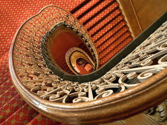 Treppe im Fairmont Olympic Hotel
