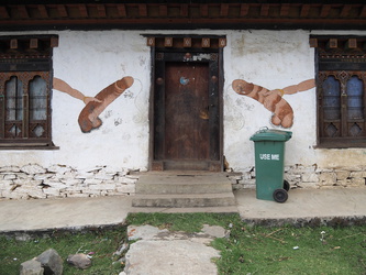 Bauernhaus mit traditioneller Malerei