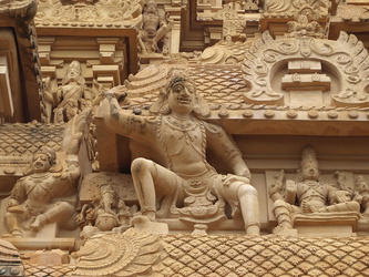 Kunstvolle Details des Brihadisvara-Tempels