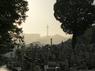 Skyline und Friedhof