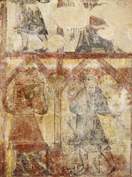 Wandbild in der Kirche Notre-Dame-de-Salagon