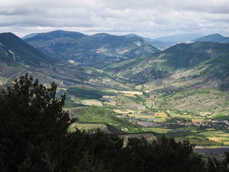 Blick ins Tal vom Gipfel