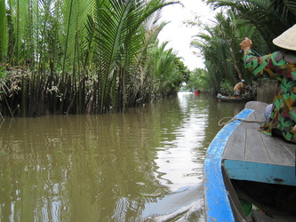 Bootsfahrt im Mekong-Delta