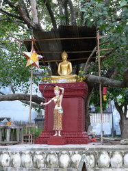 Luang Prabang - Buddha am Wat Visoun