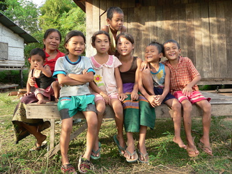 Laotische Familie