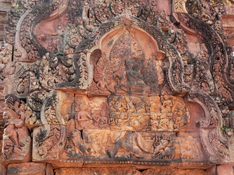 Ornament am Banteay Srei-Tempel
