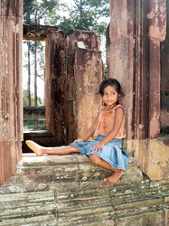 kleines Model im Banteay Srei-Tempel