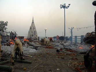 Oberste Ebene des Hauptverbrennungsplatzes - hier werden die Brahmanen verbrannt
