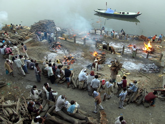 Der Hauptverbrennungsplatz am Ganges