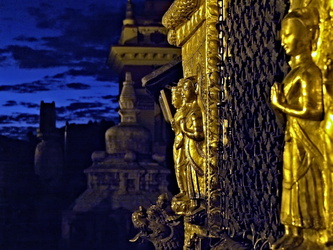 Abendstimmung in Swayambhunath