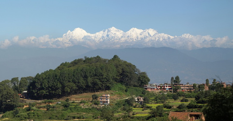 Panoramablick zum Himalaya