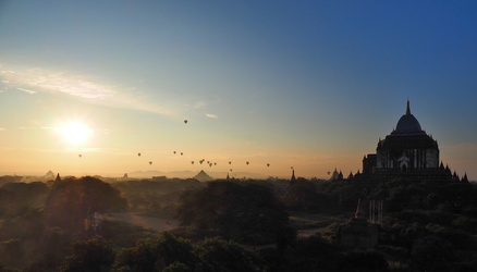 Panoramablick über Bagan