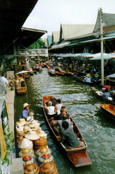 Schwimmender Markt in Damnoen Saduak
