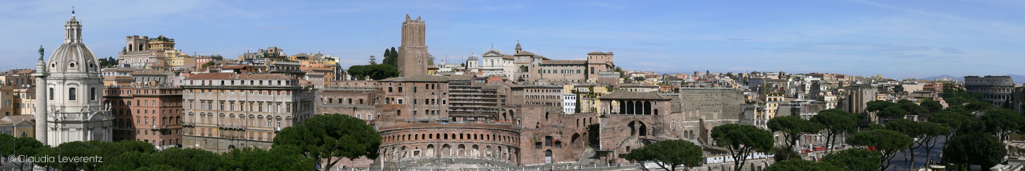 Panoramablick vom Monumento da Vittorio Emanuele II