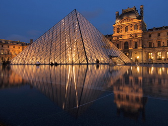 Glaspyramide im Louvre