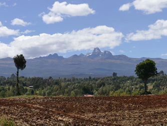 Blick auf den Mount Kenya