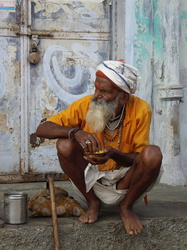 Pushkar - Frühstück am Straßenrand