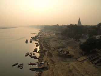 Varanasi - Blick auf den Ganges
