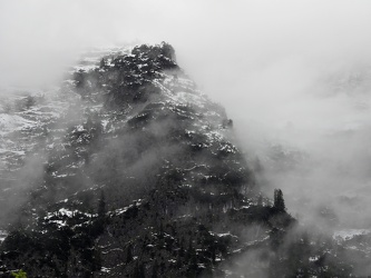 Ramsau - Berge im Nebel