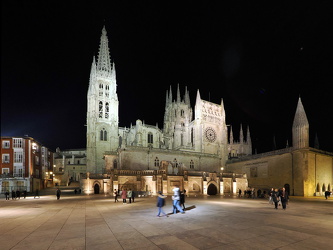 Burgos - Kathedrale am Abend