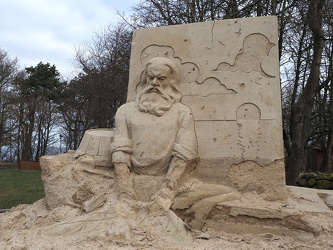 Rügen - Kap Arkona - Sandskulptur