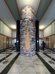 Bücherturm in der Stadtbibliothek