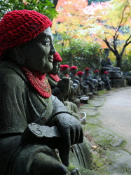 Rakan-Statuen am Tempel Daisho-in