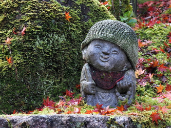 Rakan-Statue am Tempel Daisho-in