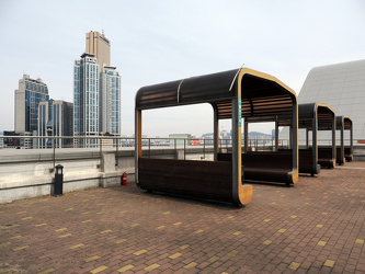 Pavillons auf der Dachterrasse