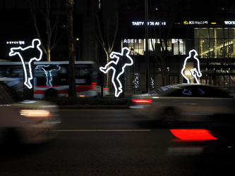 Kung-Fu Skulpturen auf der Mittelinsel