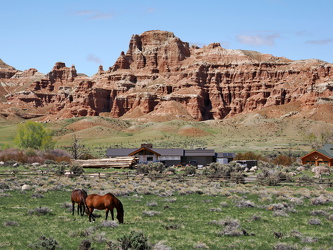 Schroffe Bergkette am Wind River