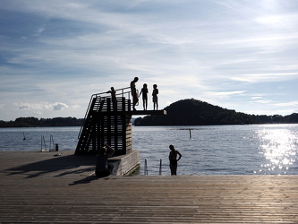 Sprungturm im Sørenga Sjøbad