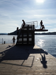 Sprungturm im Sørenga Sjøbad