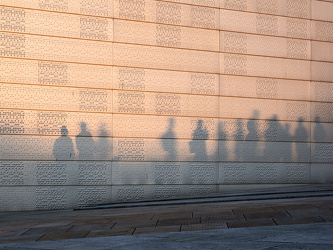 Opernhaus Oslo - Schatten am Abend