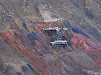 Reste einer alten Kohlemine