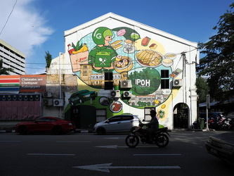 Grab-Werbung Streetart