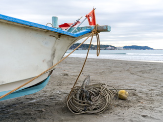 Fischerboot am Strand