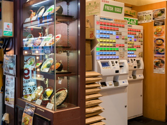 Restaurant mit Bestell-Automat