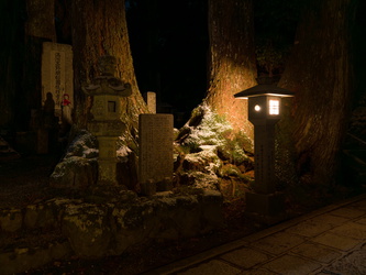 Nachts auf dem Friedhof