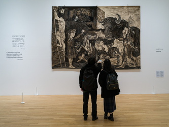 Picasso-Pavillon - Wandteppich Minotaur